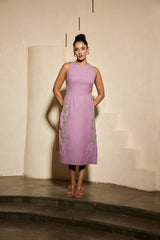 Silver flora lilac dress