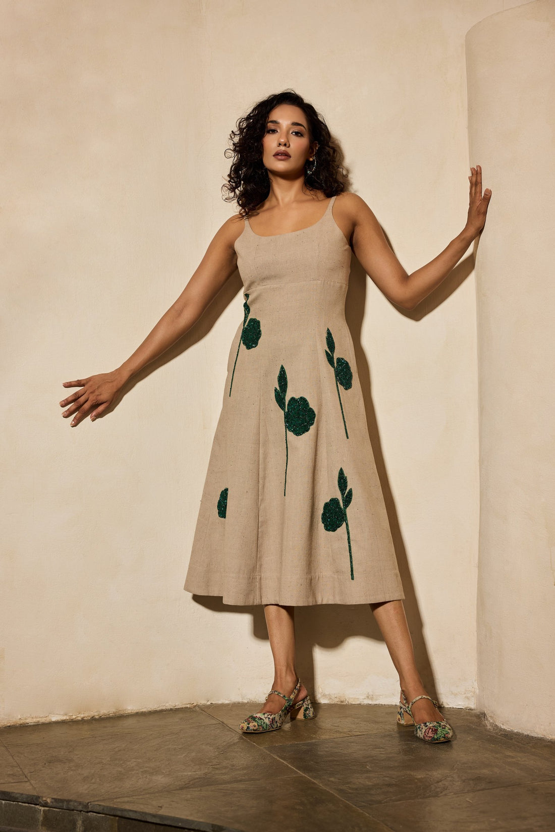 The emerald stem dress