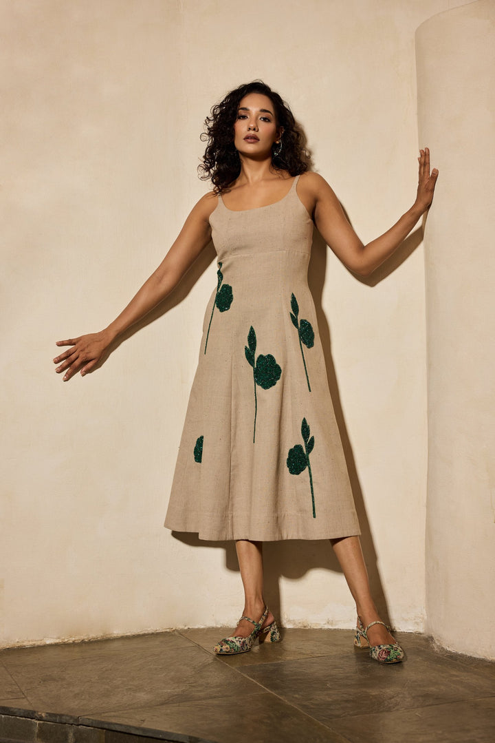 The emerald stem dress