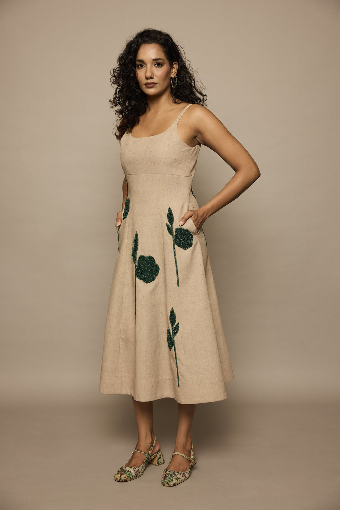 The emerald stem dress