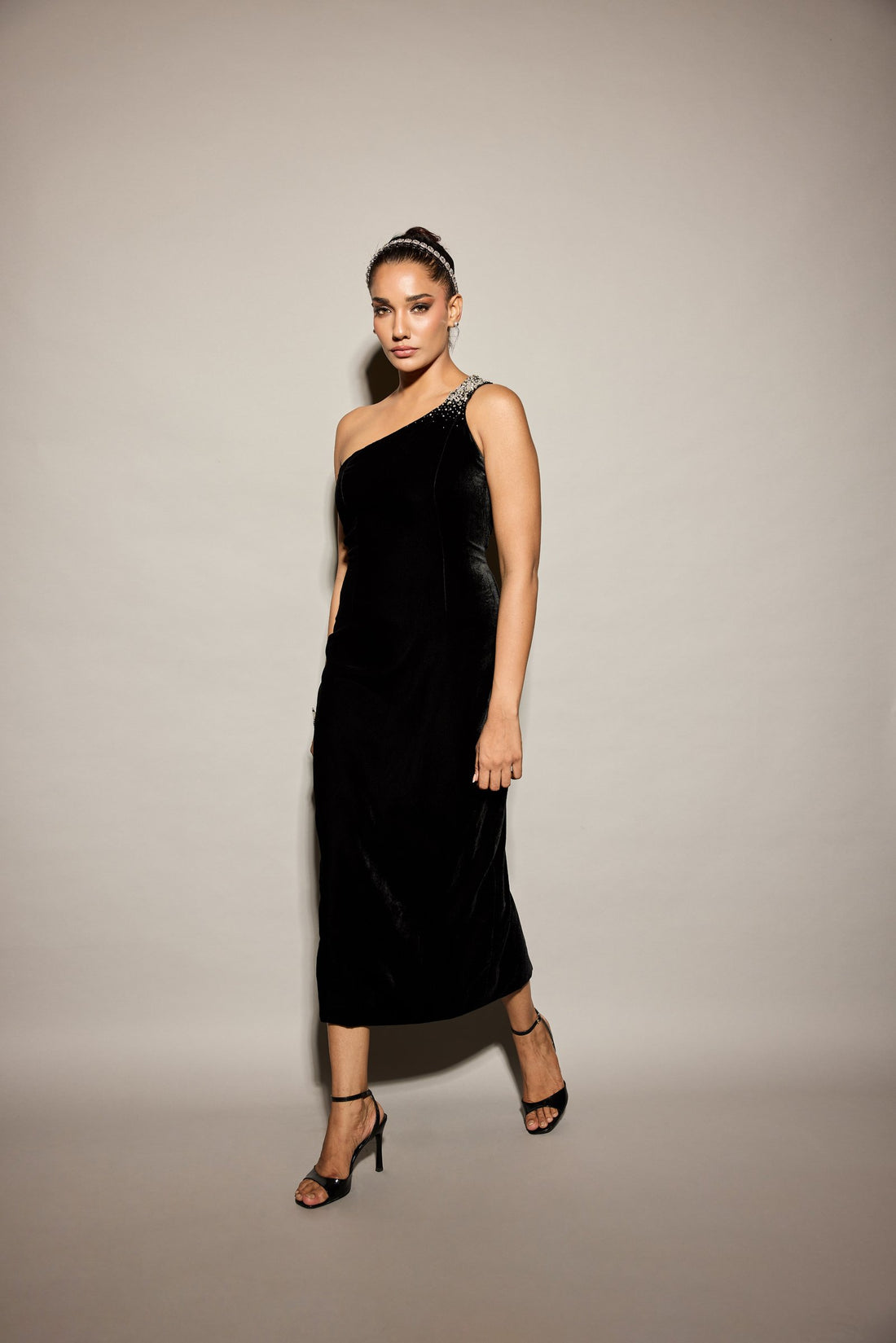 The Glimmer Cascade dress